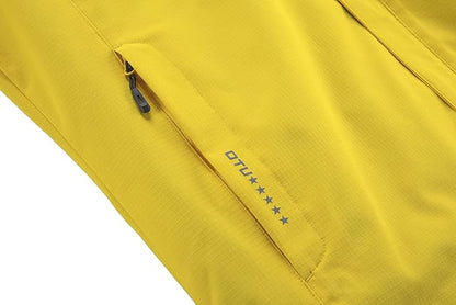 OTU Men's Lightweight Waterproof Hooded Rain Jacket Outdoor Raincoat Shell Jacket for Hiking Travel