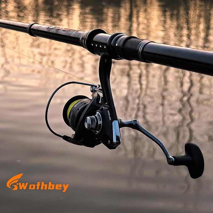 Spinning Fishing Reels for Saltwater Freshwater, 3000/4000 Series Fishing Spool Left/Right Interchangeable, 7+1 Real Ball Bearings, Real 5.2:1 Gear Ratio