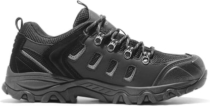 NORTIV 8 Men's Waterproof Hiking Shoes Leather Low-Top Hiking Shoes for Outdoor Trailing Trekking Camping Walking Quest