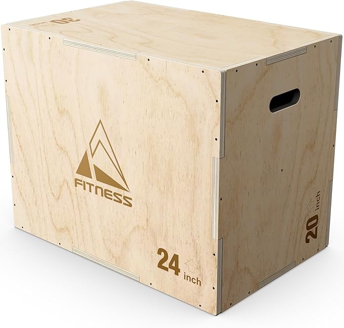 GIKPAL Plyo Jumping Exercise Box, High-Density Foam Plyometric Jump Box for Home Gym Workout, Multiple Size Box Jumps for Step-Up, Box Squat, Explosive Training