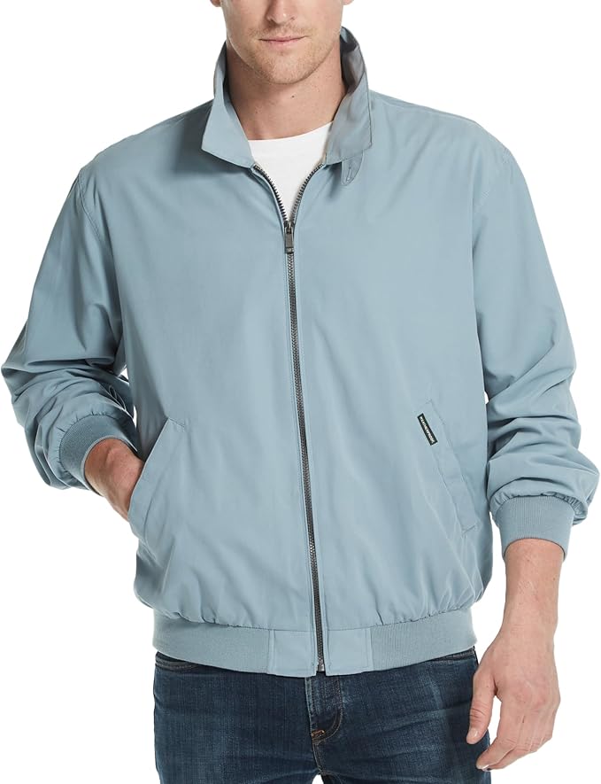 Weatherproof Men's Golf Jacket - Lightweight Windbreaker, Water-Resistant Microfiber Shell, Perfect for Golf & Casual Wear