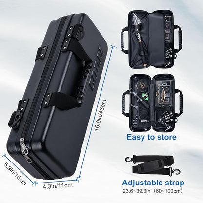 Goture Fishing Rod and Reel Combos-Telescopic Fishing Pole Spinning Reel Lures Set with PC Hard Shell Suitcase, Telescopic Rod Reel Combo Kit for Starter Travel Saltwater, Gifts for Men