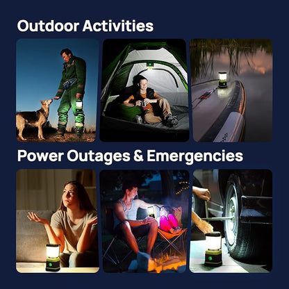 LED Camping Lantern, Consciot Battery Powered Camping Lights, 1000LM, 4 Light Modes, IPX4 Waterproof Tent Lights, Portable Flashlight for Power Outages, Emergency, Hurricane, Hiking, (Pack of 20)