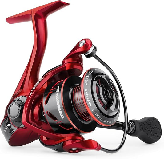 KastKing Royale Legend Fishing Reel - 5.2:1/6.2:1 Gear Ratio Spinning Reel, Up to 22 Lbs of Carbon Drag, 5+1/7+1 Stainless Steel Ball Bearings, Graphite Frame, Asymmetric Spinning Reel Rotor Design