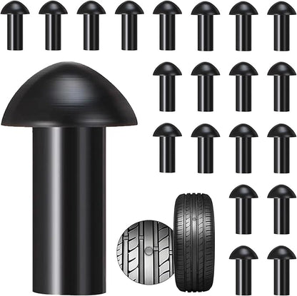 Richcat Tubeless Tire Puncture Repair Kit with Mushroom Plug, Repairs punctures and Flat Tires for Motorcycles, Cars, Trucks, ATVs,Gun Puncture Repair Kit