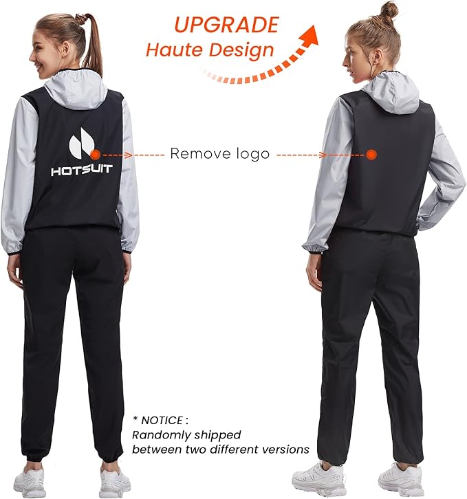 HOTSUIT Sauna Suit for Women Weight Loss Sweat Suits Sauna Jacket Pant Machine Washable Anti Rip for Gym Workout Exercise