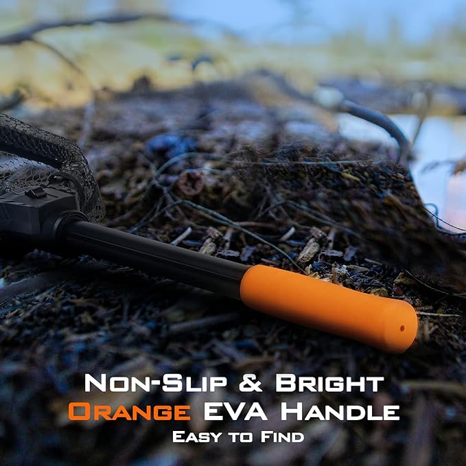 KastKing Brutus Fishing Net, Foldable Extendable Fish Landing Net, Lightweight & Portable Fishing Net with Soft EVA Foam Handle, Holds up to 44lbs/20KG, Fish-Friendly Mesh for a Safe Release