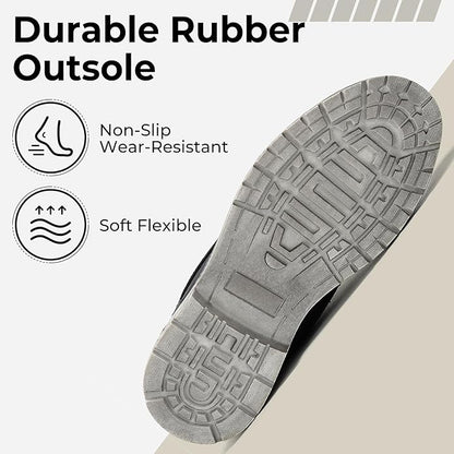 Mishansha Men's Waterproof Snow Boots, Insulated Warm Lined Winter Boot for Cold Weather, Non-Slip Outdoor Trekking Hiking Shoes Size 4-13.5