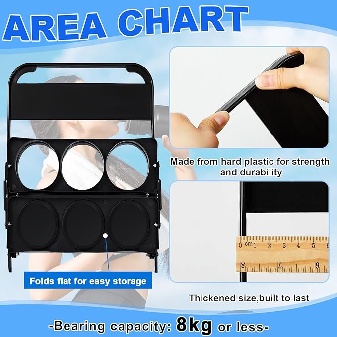 Suclain 14 Pcs Water Bottle Carrier with 20 Oz Bottles and Stickers Plastic Wide Mouth Sports Water Bottle Squeeze Team Bottles with Black Lid for Fitness Bike Gym (Grey)