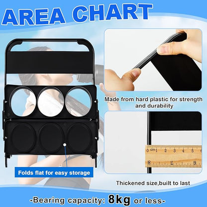 Suclain 14 Pcs Water Bottle Carrier with 20 Oz Bottles and Stickers Plastic Wide Mouth Sports Water Bottle Squeeze Team Bottles with Black Lid for Fitness Bike Gym (Grey)