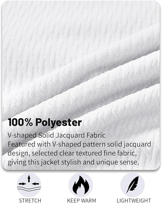 Mens Casual Jacket Loose Fit Lightweight Jacket Varsity Bomber Jacket with Zipper