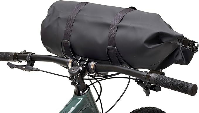 AEROE Spider Handlebar Cradle Bike Bag Carrier, Front Bike Rack Fits all Mountain, Gravel, Road and Electric Bikes, Easy to Install and Use, Carry any type of Front Roll Dry Bag, Bag, Tent up to 11lbs