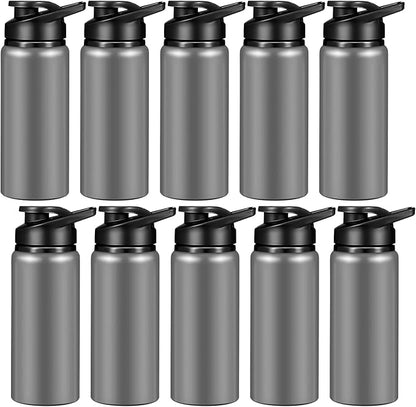 CHENGU Water Bottle Bulk 20 oz Aluminum Reusable Bottles Lightweight Snap Lid Water Cups Easy Carry Leak Proof Travel Tumbler for Gym Sports Camping Hiking Fishing