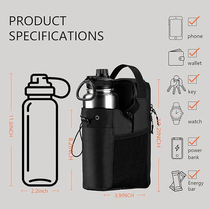 Magnetic Gym Bag,Water Bottle Carrier Holder,Handbag，Multifunctional Adjustable Crossbody Bag,Mobile Phone Personal Belongings Storage, Gym item Storage Bags