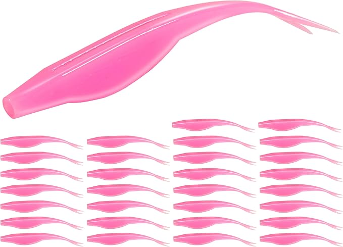 Forked Tail Soft Baits- Realistic Jerk Bait & Fluke Action Soft Lures for Bass, Trout & Crappie - Versatile Freshwater & Saltwater Fishing Bait (2.75"-5")
