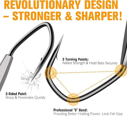 Dovesun 12PCS/25PCS Weighted Swimbait Hooks Weighted Fishing Hooks for Saltwater Freshwater EWG Worm Weedless Hooks for Bass Fishing 3/0 4/0 5/0