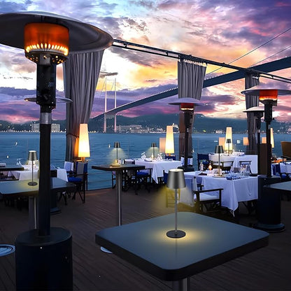 2 Pack Cordless Table Lamp,Portable LED Desk Lamp, 6000mAh Battery Operated, 3 Color Stepless Dimming Up, for Restaurant/Bedroom/Bars/Outdoor Party/Camping/Coffee Shop Night Light