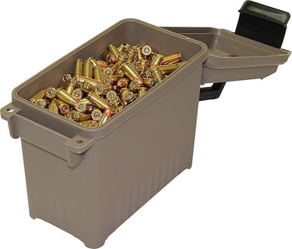 MTM AC5C 5-Can Ammo Crate Mini, Convenient size, Store 650 rounds of 9mm bulk ammo, Stackable, easy carry and transport of multi-caliber ammo, Rugged tactical carrying crate