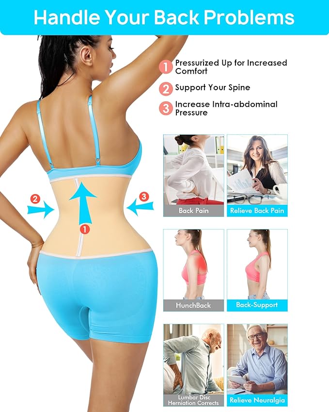 Short Torso Waist Trainer for Women Lower Belly Fat, Workout Fajas Colombianas Waist Cincher Corset