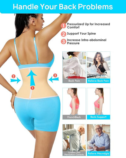 Short Torso Waist Trainer for Women Lower Belly Fat, Workout Fajas Colombianas Waist Cincher Corset