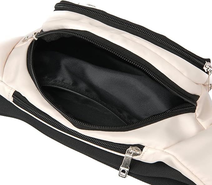 DAITET Crossbody Fanny Pack for Men&Women,Large Waist Bag & Hip Bum Bag with Adjustable Strap for Outdoors Workout Traveling Casual Running Hiking Cycling