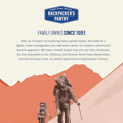 Backpacker's Pantry Kathmandu Curry - Freeze Dried Backpacking & Camping Food - Emergency Food - 24 Grams of Protein, Vegan, Gluten-Free - 6 Count