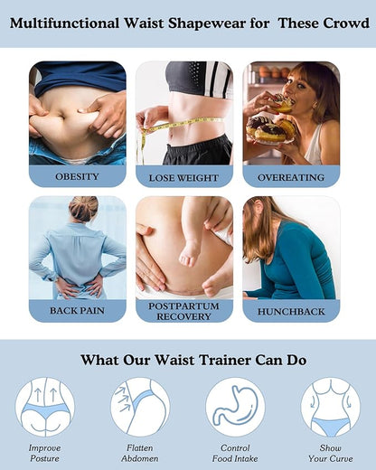 Short Torso Waist Trainer for Women Lower Belly Fat, Workout Fajas Colombianas Waist Cincher Corset