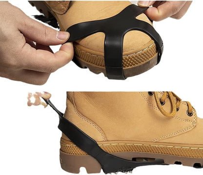 ice Cleats for Shoes and Boots crampons - ice Spikes for Boots Traction Cleats for Ice, Snow, and Outdoor Activities - Durable and Easy to Use