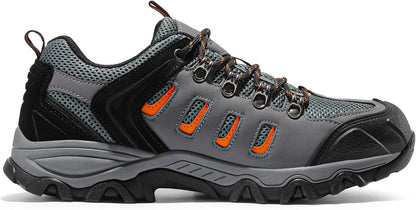 NORTIV 8 Men's Waterproof Hiking Shoes Leather Low-Top Hiking Shoes for Outdoor Trailing Trekking Camping Walking Quest