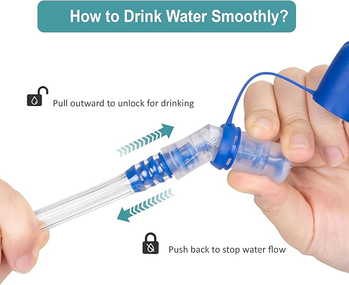 Water Bladder 1.5L-2 Liter, BPA -Free Hydration Bladder for Hiking Backpack, Leak - Proof Water Reservoir Storage Bag for Hiking, Running, Camping & Outdoor Adventures