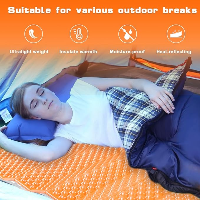 Closed Cell Foam Sleeping Pad,Folding Sleeping Pad Backpacking,Moisture-Proof Foldable Sleeping Pad, Lightweight,Sleeping Mat for Camping Hiking Backpacking Car Camping Mats