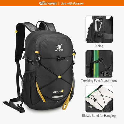 SKYSPER Small Hiking Daypack, 20L Lightweight Travel Backpacks Day Hike Pack with Waist Strap for Women Men