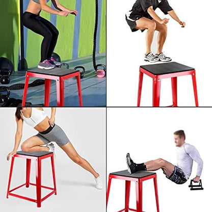 Plyometric Boxes Steel Plyo Box Fitness Exercise Jump Box For Home Gym Plyometric Jumping Exercises