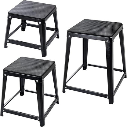 Plyometric Jump Box, 12/18/24/30 Inch Fitness Exercise Step Up Box for Home Gym, Step Exercise Platform for Workout & Strength Training