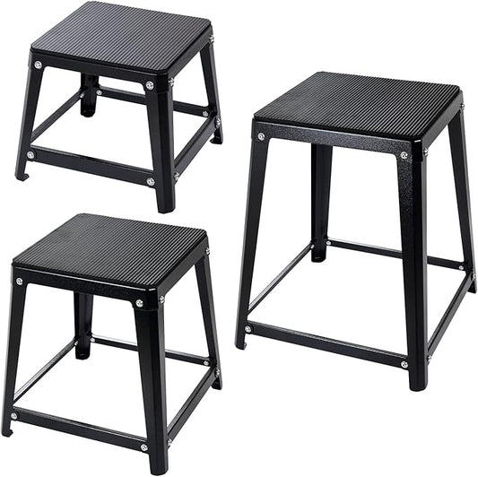 Plyometric Jump Box, 12/18/24/30 Inch Fitness Exercise Step Up Box for Home Gym, Step Exercise Platform for Workout & Strength Training