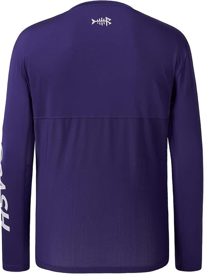 BASSDASH Fishing T Shirts for Men UV Sun Protection UPF 50+ Long Sleeve Tee T-Shirt