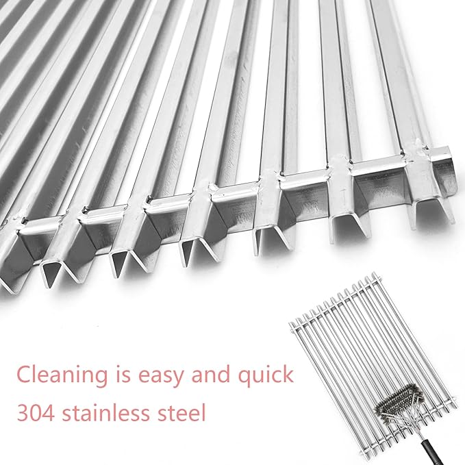 17-1/4" Stainless Steel Grid Grates for Weber Spirit E-310 E-320, S-310 S-320, Spirit 700, Weber 900, Genesis Silver B and C Genesis 1000-5000 Gas Grill 7525 7527