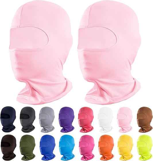 Pukavt 2 Pack 3 Hole Winter Knitted Mask, Full Face Cover Ski Mask Warm Balaclava for Skiing, Motorcycle, Snowboard