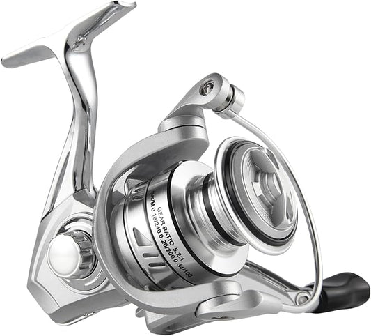 HAUT TON Spinning Reel 8000/9000/10000/12000/14000,6+1BB Metal Surf Fishing Reels,4.8:1 Gear Ratio 55lbs Drag Heavy Long Casting Inshore Saltwater Monster Fish