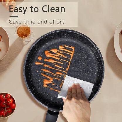 GiPP Ceramic Non Stick Pots and Pans Set,Nonstick Detachable Handle Cookware Sets,Healthy Non Toxic PFAS PFOA & PTFE Free, Dishwasher ＆Oven Safe, Induction Kitchen Pot and Pan, 8 Piece Grey