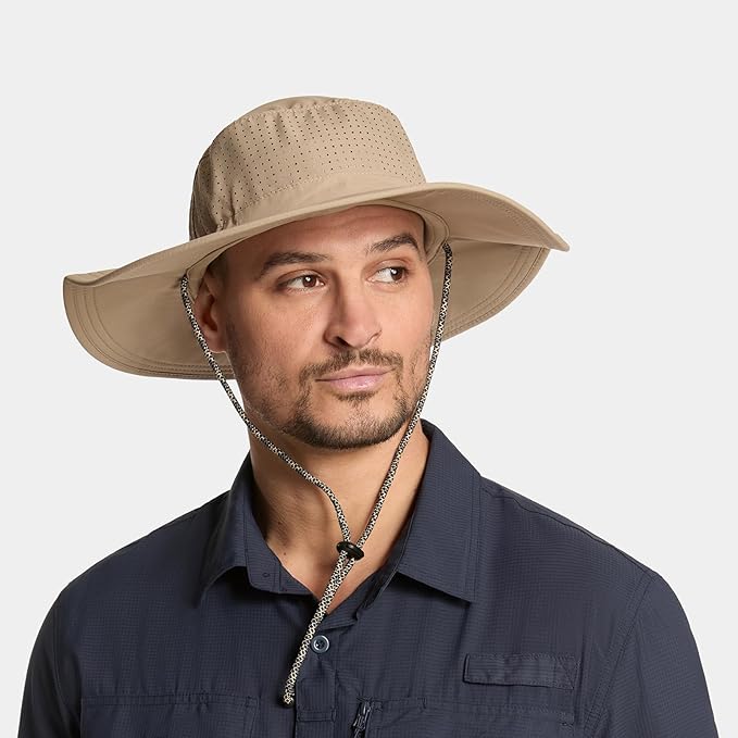 MISSION Cooling UPF Boonie Hat - Unisex Sun Hat for Hiking, Beach & Fishing - Sweat & Water Activated Technology