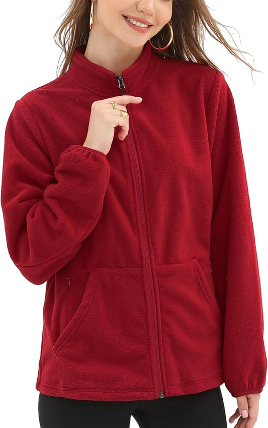 Argstar Women's Fleece Jacket with 6 Pockets (XS-2XL)