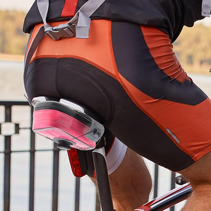 RideNow Waterproof Saddle Bag with BOA Mounting System, Lightweight and Portable Bike Seat Bag for Mountain Road Bike (Pink)