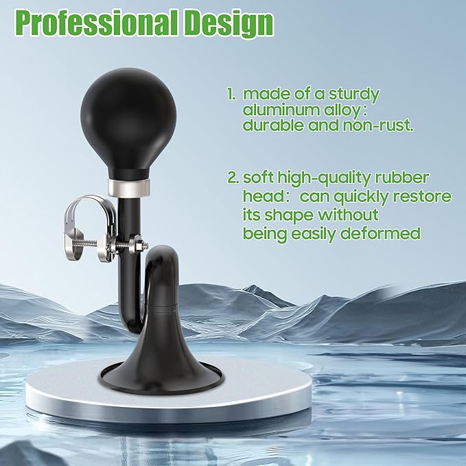 10L0L Golf Cart Bugle Horn, Retro Chrome Snail Air Horn for Yamaha, EZGO, Club Car | Loud & Classic Safety Horn | Universal Fit for Golf Carts, Bikes, Boats | Stainless Steel & Weatherproof