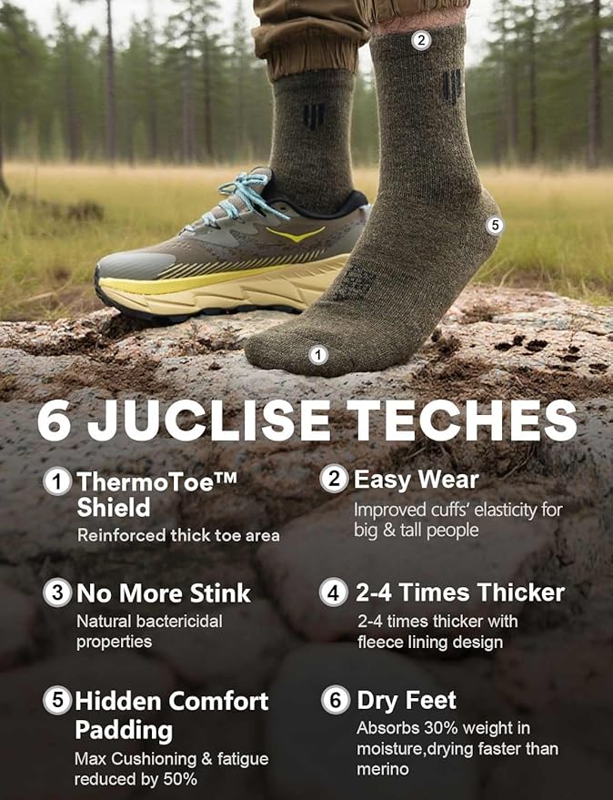 Alpaca Wool Micro Crew Hiking Socks Midweight Moisture Wicking Anti-blister Cushioned