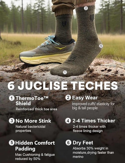 Alpaca Wool Micro Crew Hiking Socks Midweight Moisture Wicking Anti-blister Cushioned