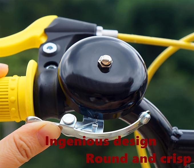 Classic Bell, Loud Crisp Clear Sound Bicycle Accessories for Adults Youths, Stylish Horn for Road and Mountain Bikes
