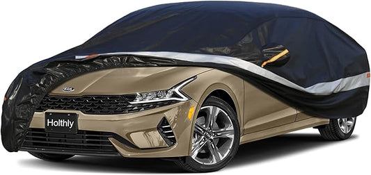 Sedan Car Cover Custom Fit KIA K5 2020-2025, 100% Waterproof Breathable Outdoor Car Covers, Sun Rain Dust Snow Protection. (Ships from US Warehouse, Arrive Within 3-7 Days)