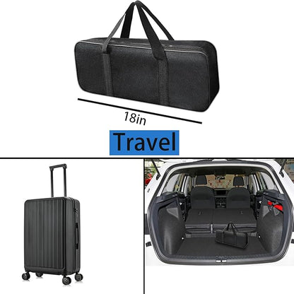 2PACK Fishing Pole Combo,Fishing Rod Combos with Telescopic Fishing Pole Spinning Reels Fishing Carrier Bag for Travel Saltwater Freshwater