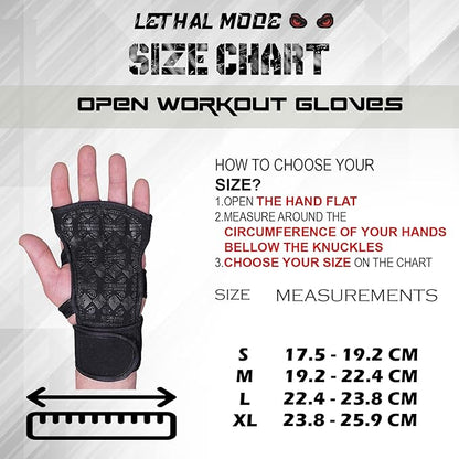 Workout Gloves for Men & Women – Fingerless Weight Lifting Gloves with Wrist Support for Gym, Crossfit, and Exercise – Durable Grip for Weightlifting, Cycling & Training